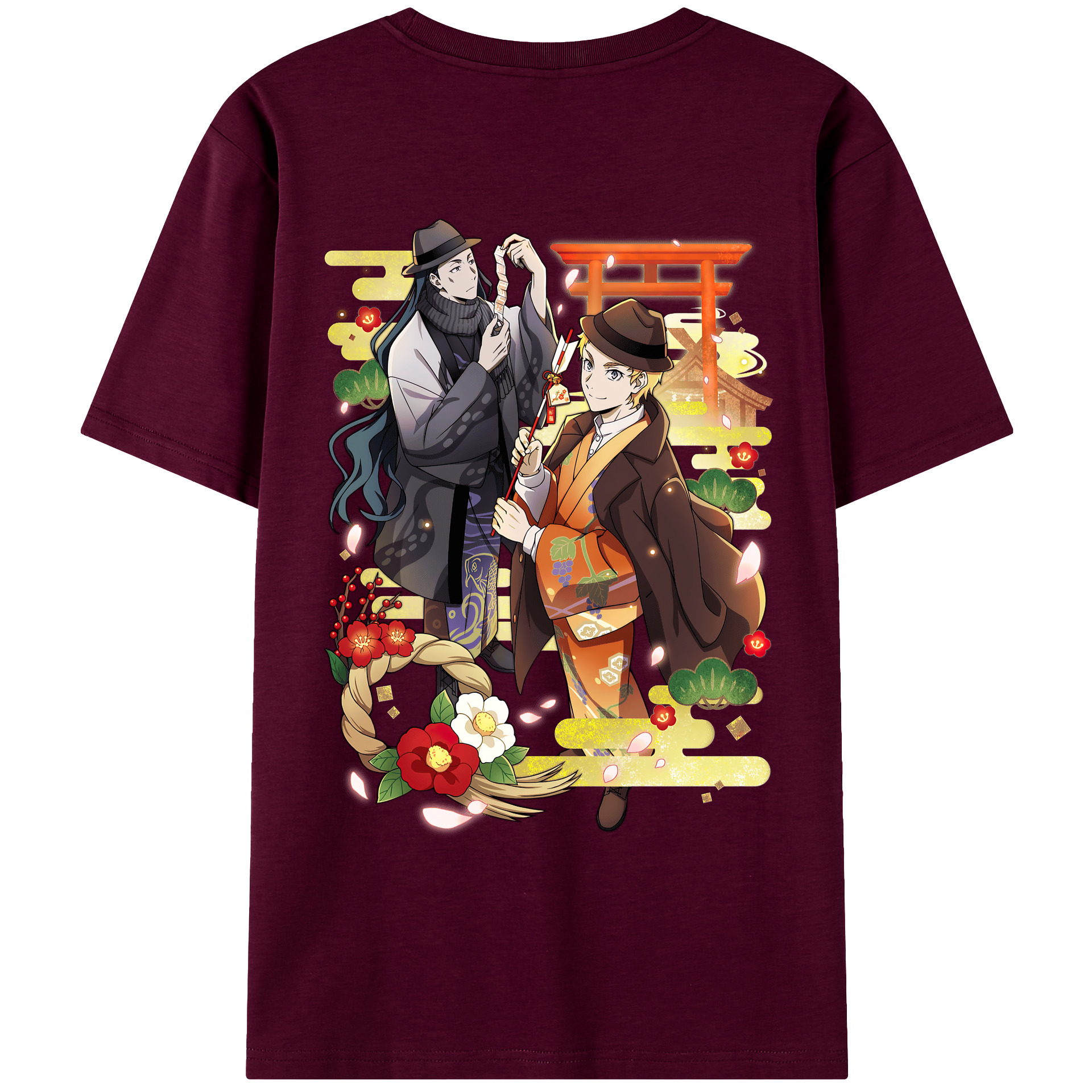 （画像用） 文豪ストレイドッグス Bungo Stray Dogs レディース半袖Tシャツ(バックプリント)